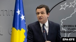 Caretaker Prime Minister Albin Kurti said any deal with Serbia should be guaranteed by the EU and the United States.
