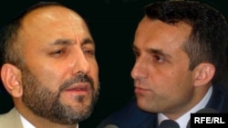 Afghanistan's former Interior Minister Hanif Atmar (left) and former intelligence chief Amrullah Salih (composite photo)