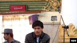 Sayed Perwiz Kambakhsh, seen here at a Kabul hearing in October, was a student and part-time journalist at the time of his detention 17 months ago.