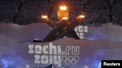 A tribute to the Sochi Games is unveiled during the closing ceremony of the Vancouver 2010 Winter Olympics. Will Sochi make the grade?