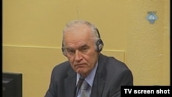 Ratko Mladic in The Hague courtroom