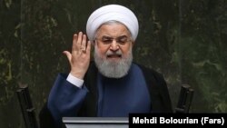 Iranian President Hassan Rohani said it was "absolutely clear to us who has done this." (file photo)