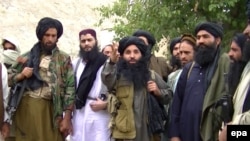 A video grab showing members of the Tehrik-e Taliban in 2014.