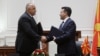 Macedonian Prime Minister Zoran Zaev (right) and his Bulgarian counterpart Boyko Borisov signed a friendship agreement in August 2017 -- but actual agreement is still a work in progress.