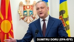 Moldovan President Igor Dodon (file photo)