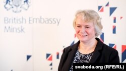 U.K. Ambassador to Belarus Jacqueline Perkins (file photo)