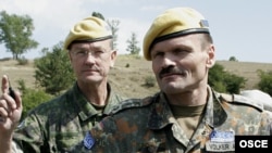 OSCE military monitors on patrol in Georgia