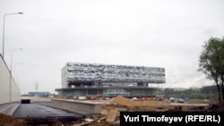 Part of a lavish business school campus under construction at Skolkovo