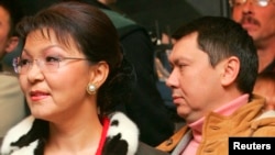 Rakhat Aliev (right) in 2005 with his then wife Darigha, daughter of Kazakh President Nursultan Nazarbaev