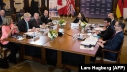 Group of Seven foreign ministers meet in Toronto on April 22.