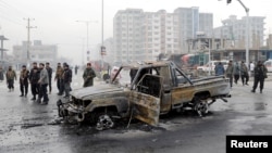 The explosion occurred on December 20 while an Afghan lawmaker's convoy was passing through an intersection in Kabul's Khushal Khan neighborhood.