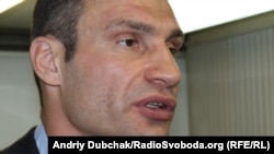 World heavyweight boxing champion and Ukrainian opposition politician Vitali Klitschko