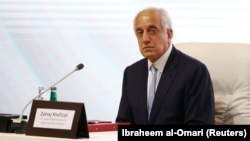 Zalmay Khalilzad, U.S. envoy for peace in Afghanistan, during intra-Afghan talks in Doha, Qatar, on September 12, 2020. 