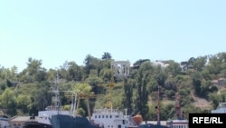 Russian Black Sea naval fleet at Sevastopol