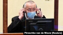 Franko Simatovic appears in court in The Hague on June 30.