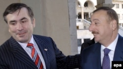 Presidents Saakashvili (left) and Aliyev: in tune with their publics?