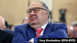 Alisher Usmanov attends the Russian Union of Industrialists and Entrepreneurs congress in Moscow in 2016.