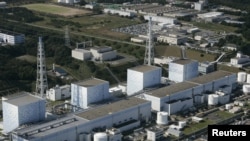 An aerial view of Fukushima Daiichi nuclear plant