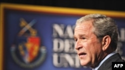 President Bush said that "normal life is returning to communities" in Iraq.