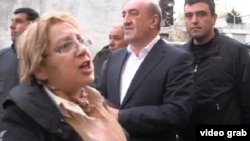 Leyla Yunus (left), the head of Peace and Democracy İnstitute and a fierce critic of Azerbaijan's poor rights record, was arrested on July 30. 