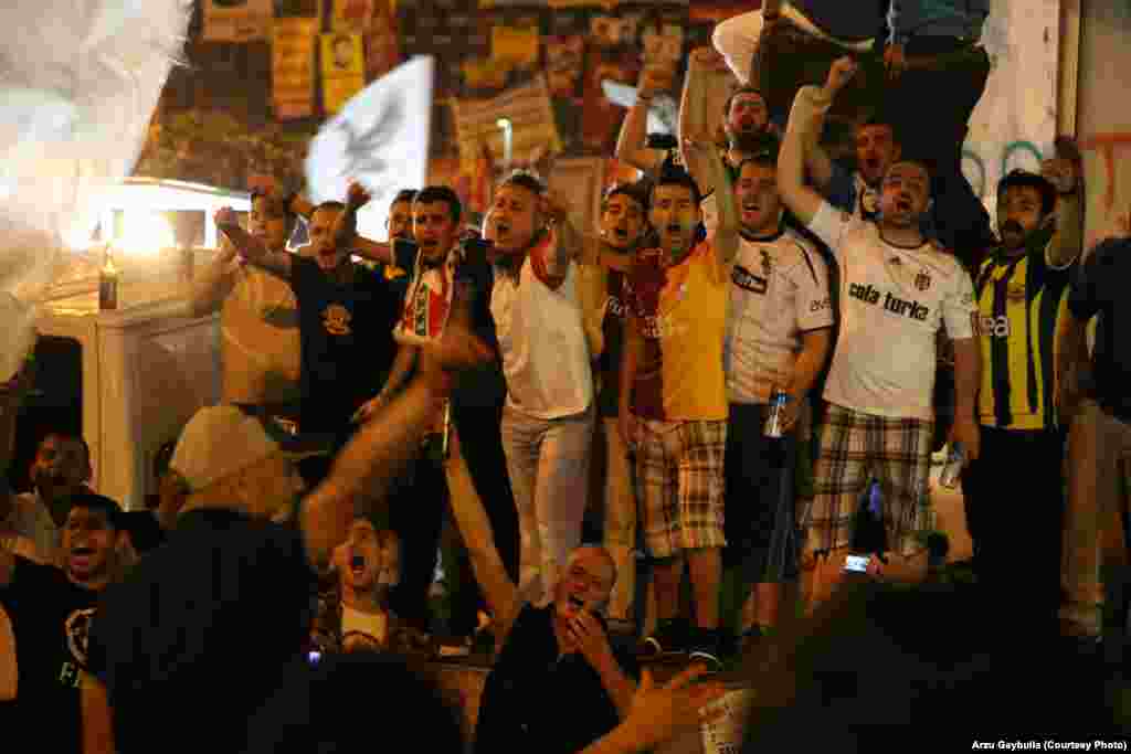 Fans of Turkey&rsquo;s soccer teams stand together and chant slogans against Prime Minister Recep Tayyip Erdogan. Besiktas, near Taksim Square, wears black and white; Fenerbahce, on Istanbul&rsquo;s Asian side, dresses in yellow and black; and Galatasaray, Turkey&rsquo;s most successful team, sports shades of red and yellow.