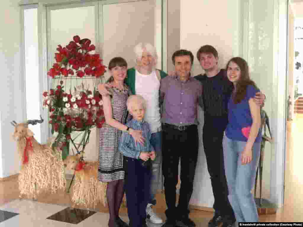 The Ivanishvili family at their home in Tbilisi: the children, from oldest to youngest, are Uta, Bera, Gvansa, and Tsotne.