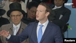 Mark Zuckerberg said that from now on, political ads will have to link to the Facebook page that bought the ad. (file photo)